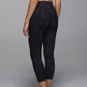 Lululemon Wunder Under Crop II *Full-On Luon (Roll Down) - 6 Star Crushed Coal